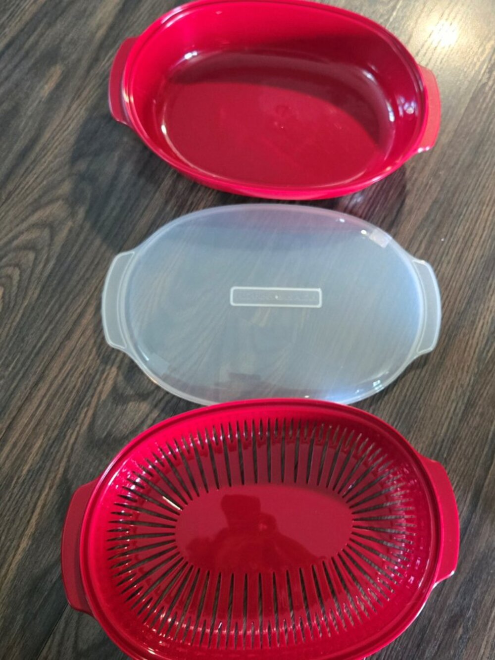 KITCHENAID Three-Piece Microwave Steamer/Storage Container/Fruit NWOT